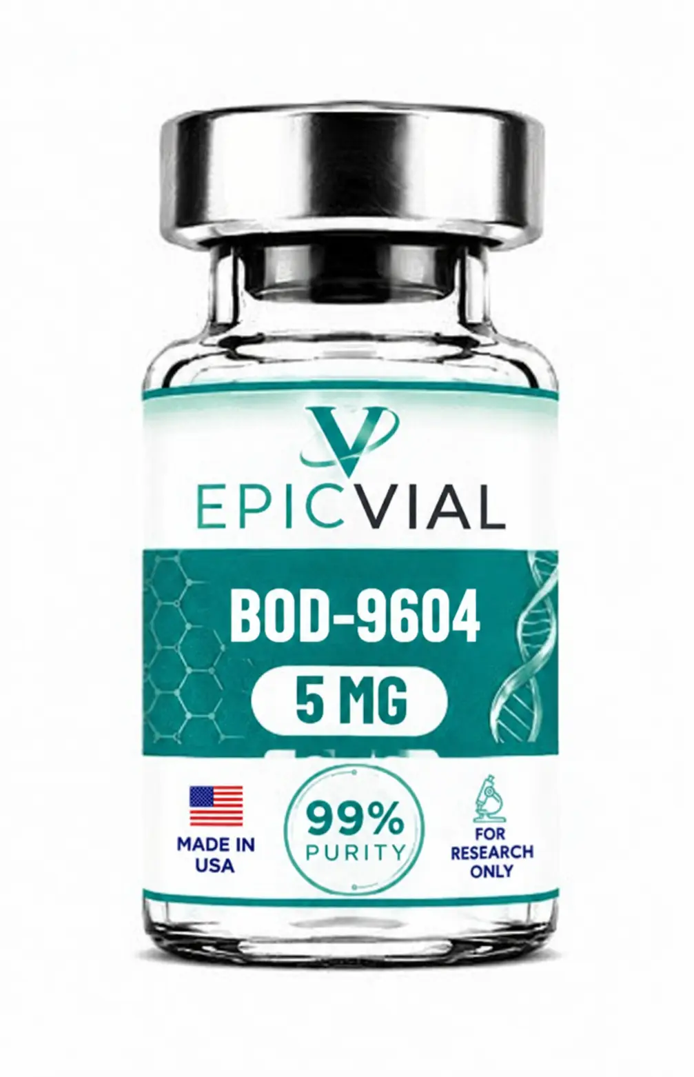 EpicVial AOD-9604 5 mg research peptide vial
